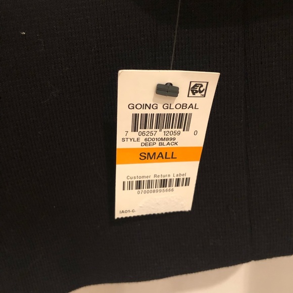 NWT INC International Concepts Black & White Zip Front Jacket /Coat - Sz Small - Picture 4 of 9